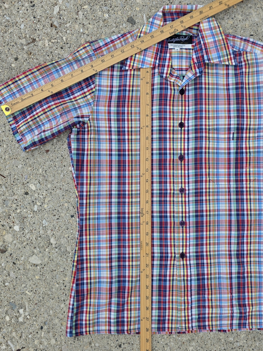 Vintage Christopher Rand Plaid Button Up Shirt Medium - Picture 7 of 10